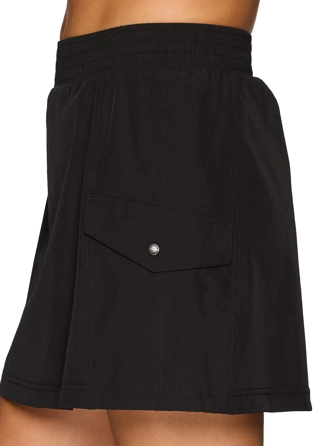 Avalanche Women's Cargo Hiking Skort, Quick Drying Crinkle Woven Tennis/Golf Skirt with Inner Liner Short