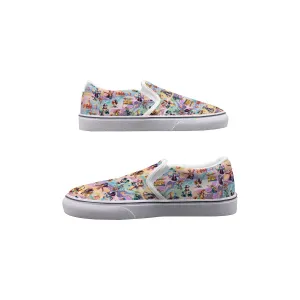 Awesome Designs, Men's Slip On Sneakers, dragons, zombies & More