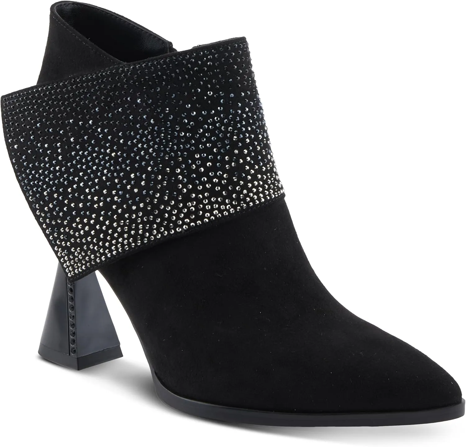 Azura Women's GALORE Trendy Ankle Booties with Perforated Design, Low Heel, and Easy Slip-On Style