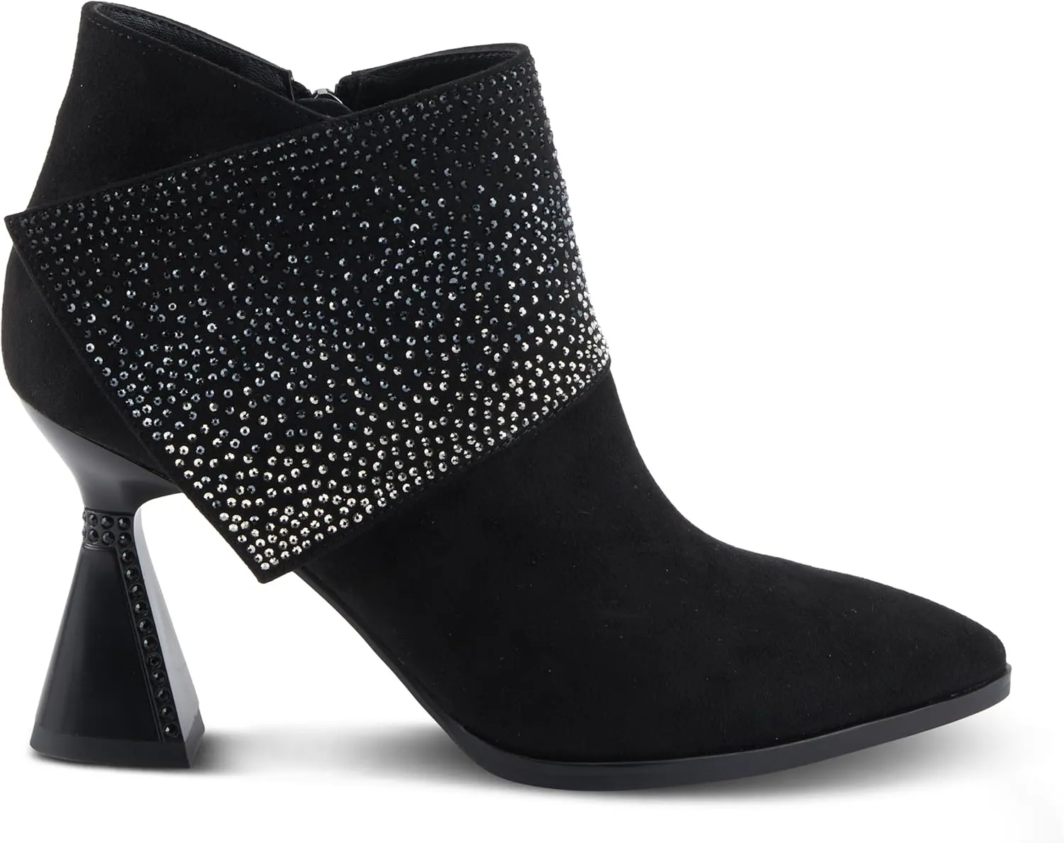 Azura Women's GALORE Trendy Ankle Booties with Perforated Design, Low Heel, and Easy Slip-On Style