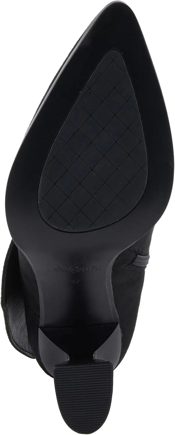 Azura Women's GALORE Trendy Ankle Booties with Perforated Design, Low Heel, and Easy Slip-On Style