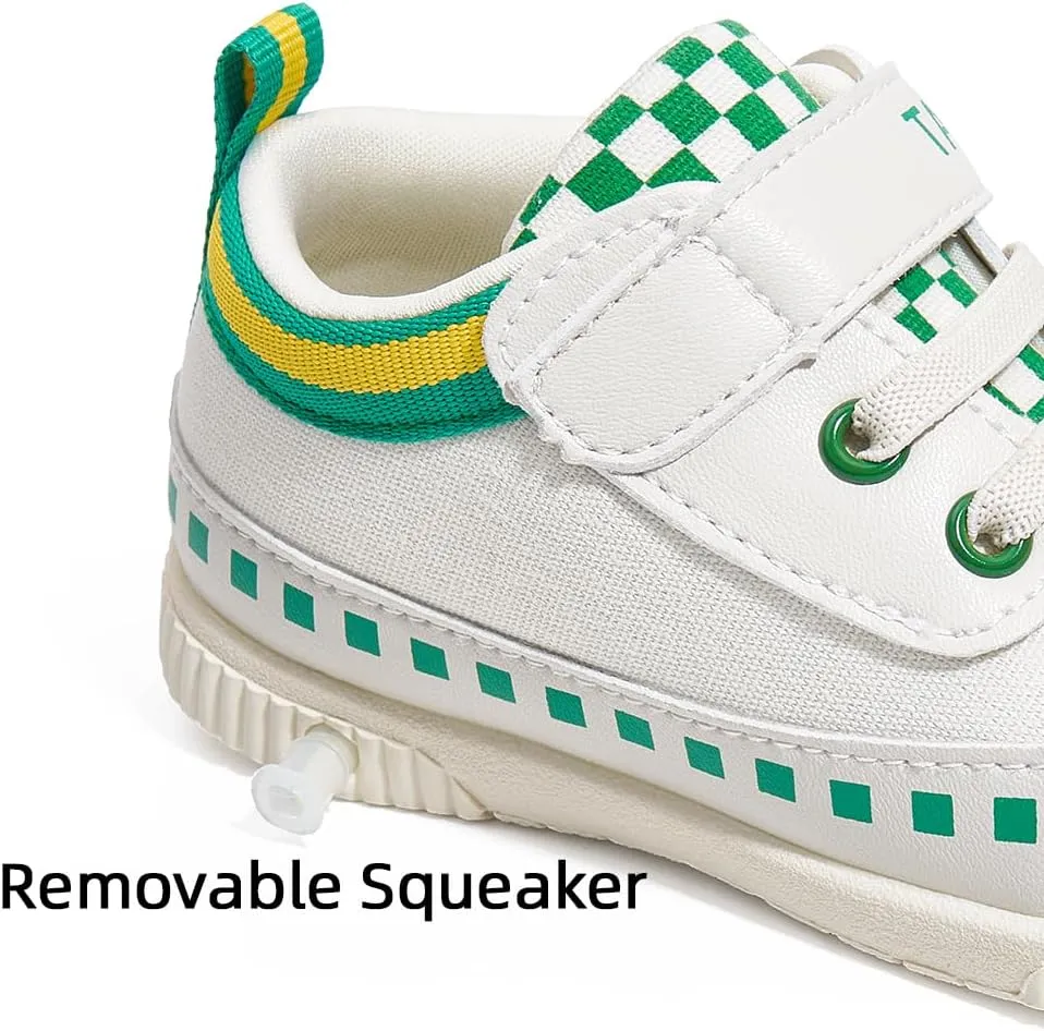 Baby Boys Girls Squeaky Shoes Anti-Slip Soft Rubber Sole Sneakers Toddler First Walkers