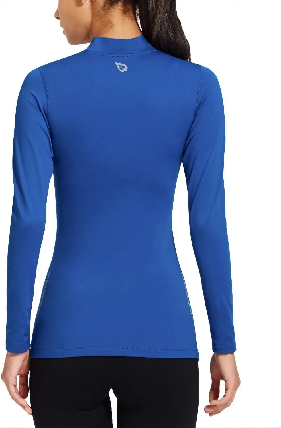baleaf Women's Thermal Tops Fleece Shirts Running Workout Athletic Base Layer Warm Cold Weather Gear Mock Neck