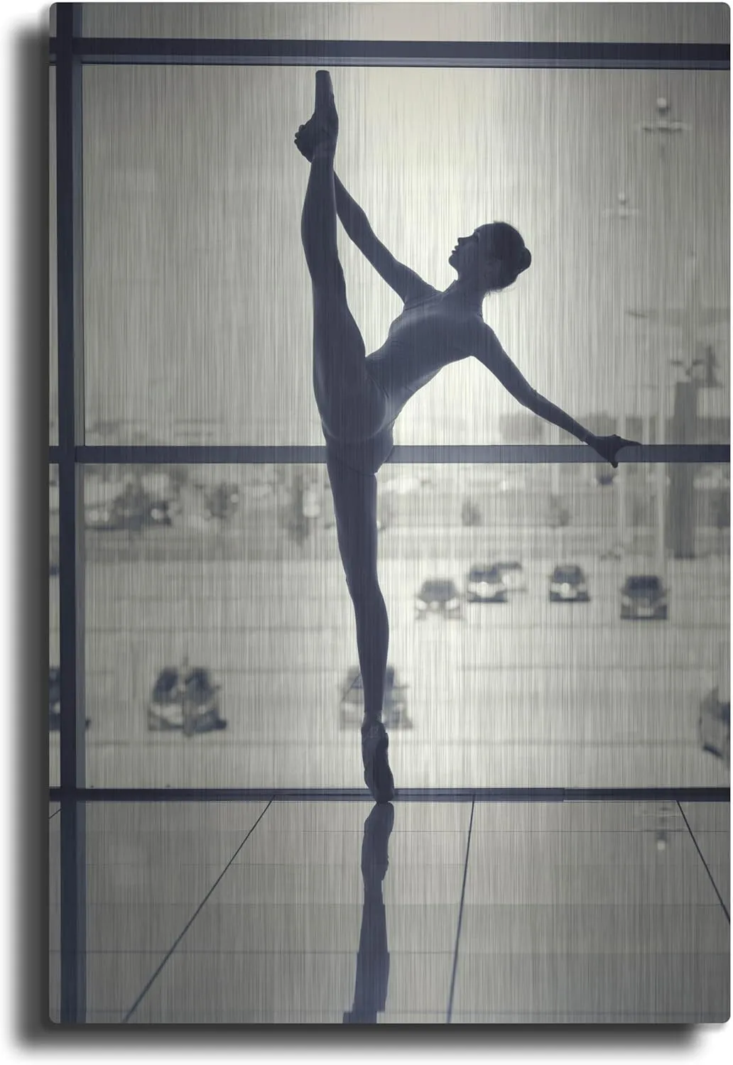 'Ballet Dancer Silhouette' by Design Fabrikken Metal Wall Art, 24" x 36"