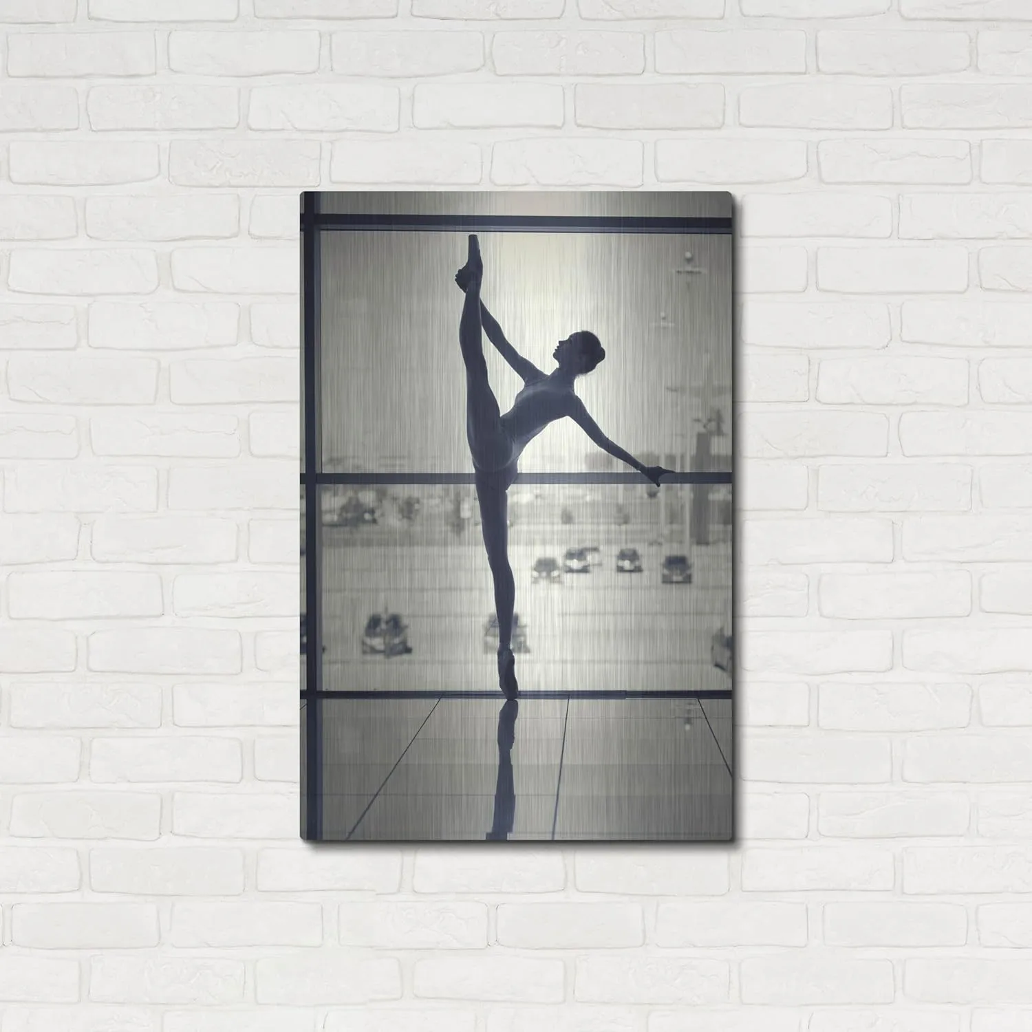 'Ballet Dancer Silhouette' by Design Fabrikken Metal Wall Art, 24" x 36"