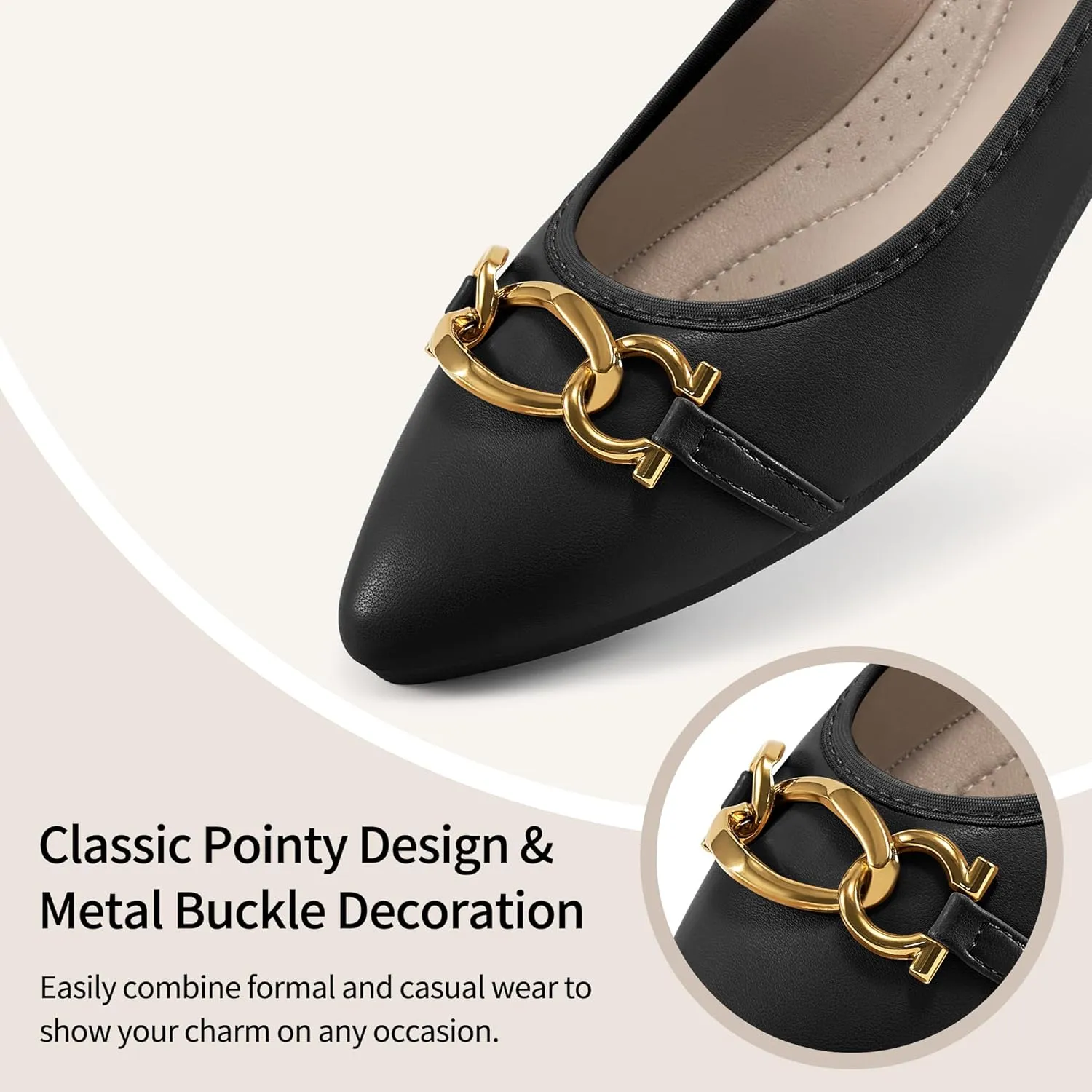 Ballet Flats Shoes for Women: Comfortable Work Dress Flats - Ladies Wedding Shoes for Walking