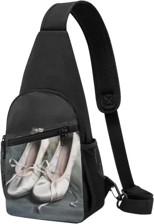 Ballet Shoe Printed Chest Pack Shoulder Bag Chest Bag Crossbody Bag