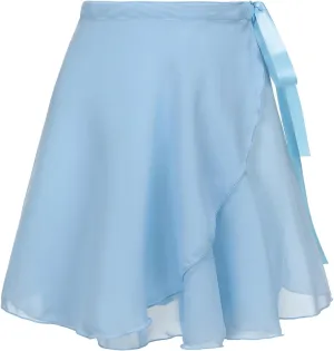 Ballet Skirt for Women Ballet Wrap Skirt Sheer Dance Costumes with Adjustable Waist tie for Adult Ladies Big Girls