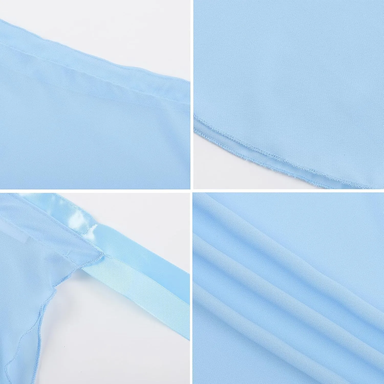 Ballet Skirt for Women Ballet Wrap Skirt Sheer Dance Costumes with Adjustable Waist tie for Adult Ladies Big Girls
