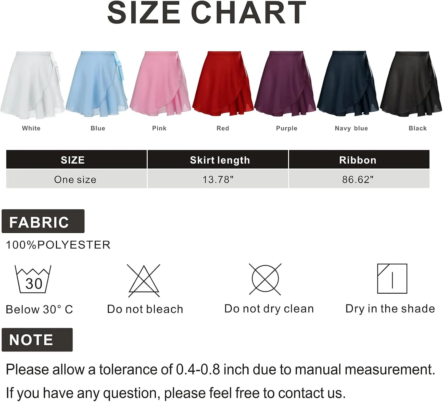 Ballet Skirt for Women Ballet Wrap Skirt Sheer Dance Costumes with Adjustable Waist tie for Adult Ladies Big Girls