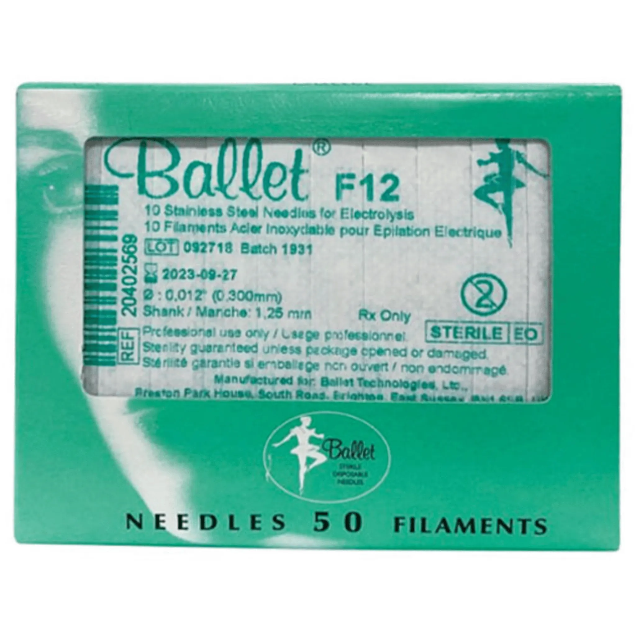 Ballet Stainless Steel F12 Skin Tag Probe - F Shank (Electrolysis Tool)