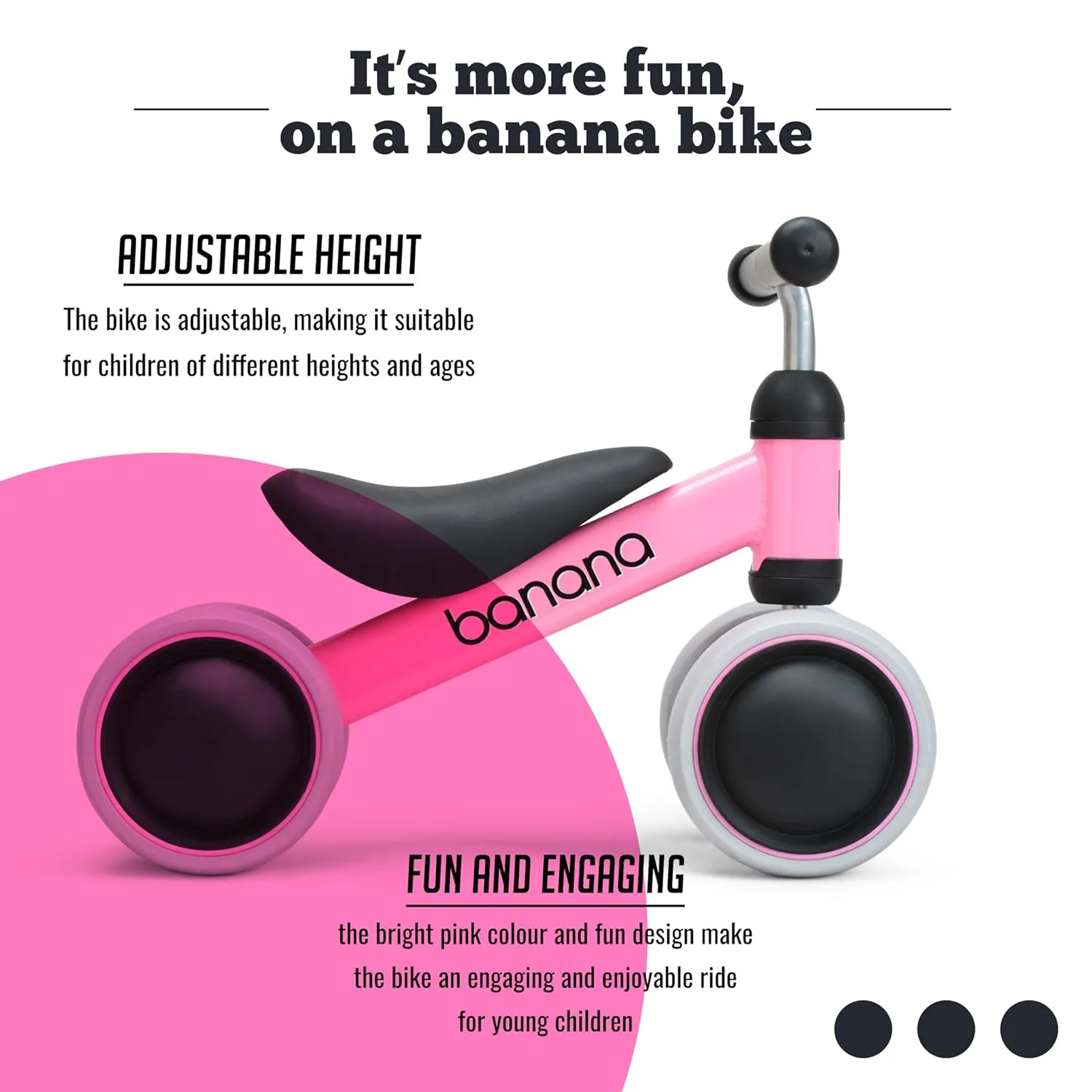 banana bike & Lava Sport Baby Balance Bike - Bicycle Gift Toys for 1-2 Year Old Boys and Girls - Toddler Bikes with 4 Wheels - No Pedal Riding Toy for Babies - First Birthday Gifts, retrospec