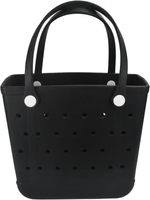 Beach Bag, Waterproof Beach Tote, Rubber Medium Tote Bag, Washable and Durable Open Handbag for Boat Pool Sports