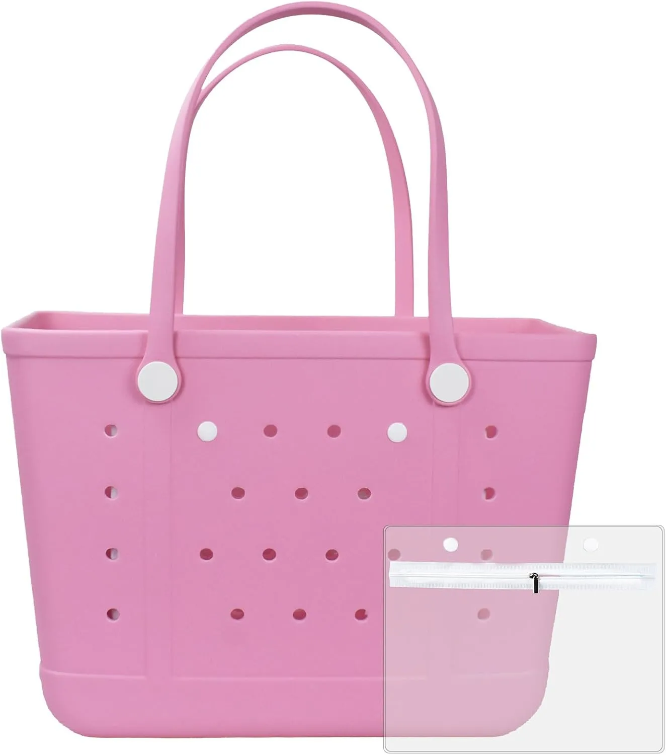 Beach Bag, Waterproof Beach Tote, Rubber XL Tote Bag, Washable and Durable Open Handbag for Boat Pool Sports Gym