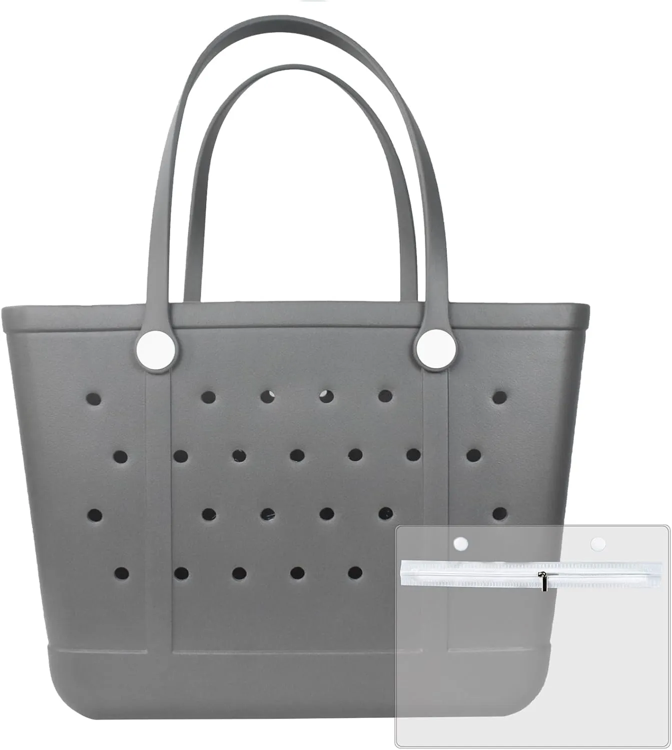 Beach Bag, Waterproof Beach Tote, Rubber XL Tote Bag, Washable and Durable Open Handbag for Boat Pool Sports Gym