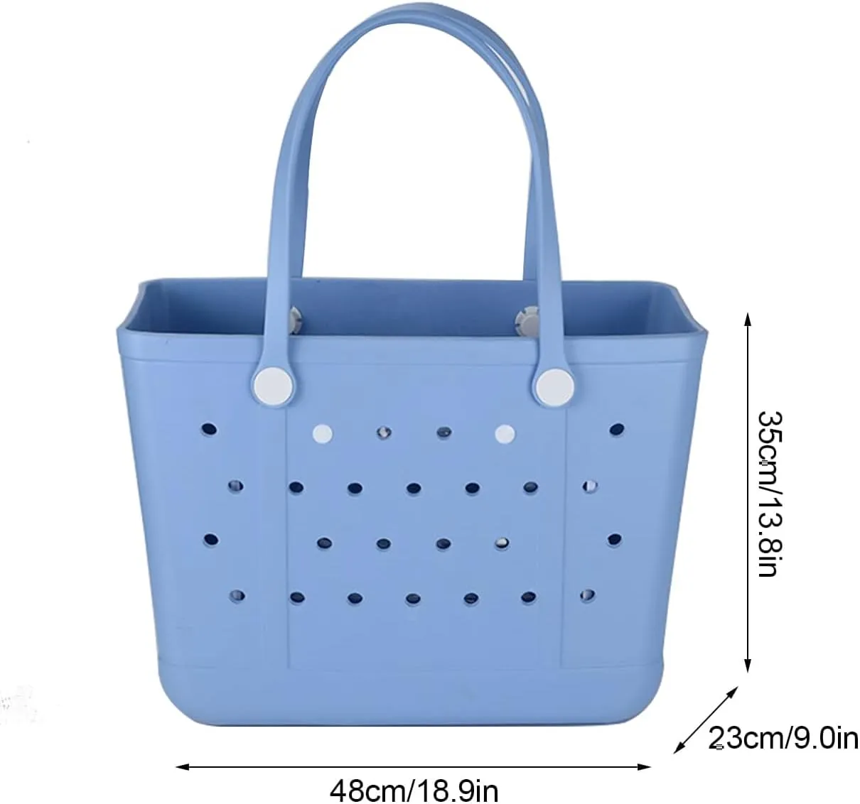 Beach Bag, Waterproof Beach Tote, Rubber XL Tote Bag, Washable and Durable Open Handbag for Boat Pool Sports Gym