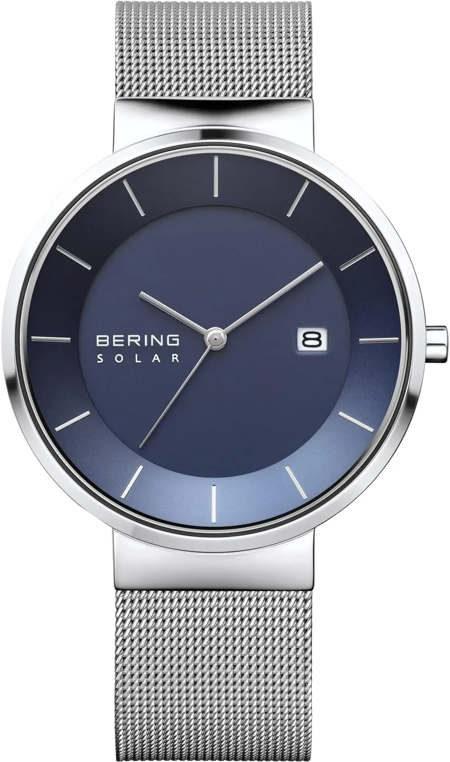 BERING Men Analog Solar Collection Watch with Stainless Steel Strap & Sapphire Crystal