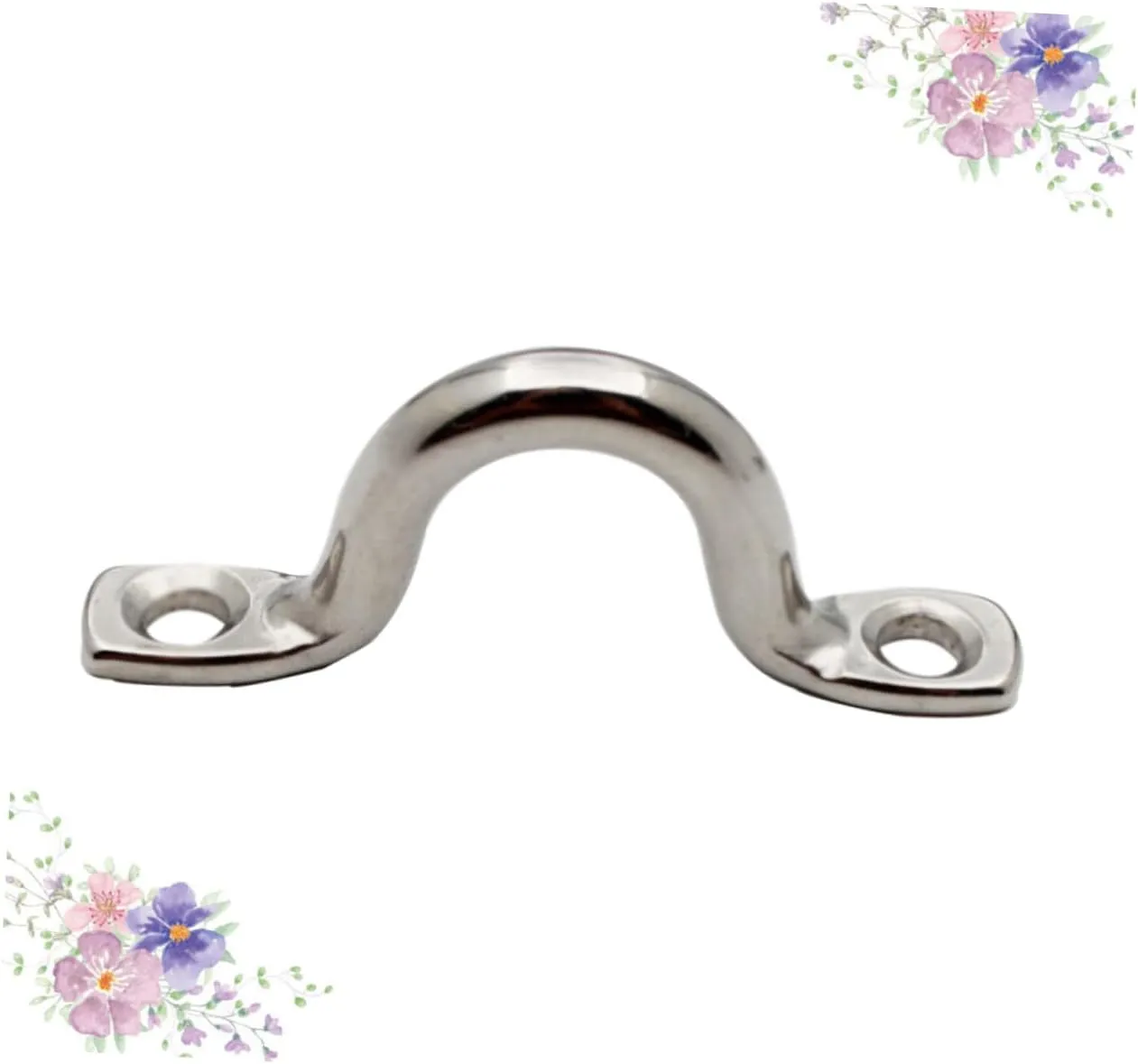 BESPORTBLE 15pcs Plate Staple Ring Eye Loop Boat Staple Ring Hook Bimini Pad Saddle Clip Boat Handles