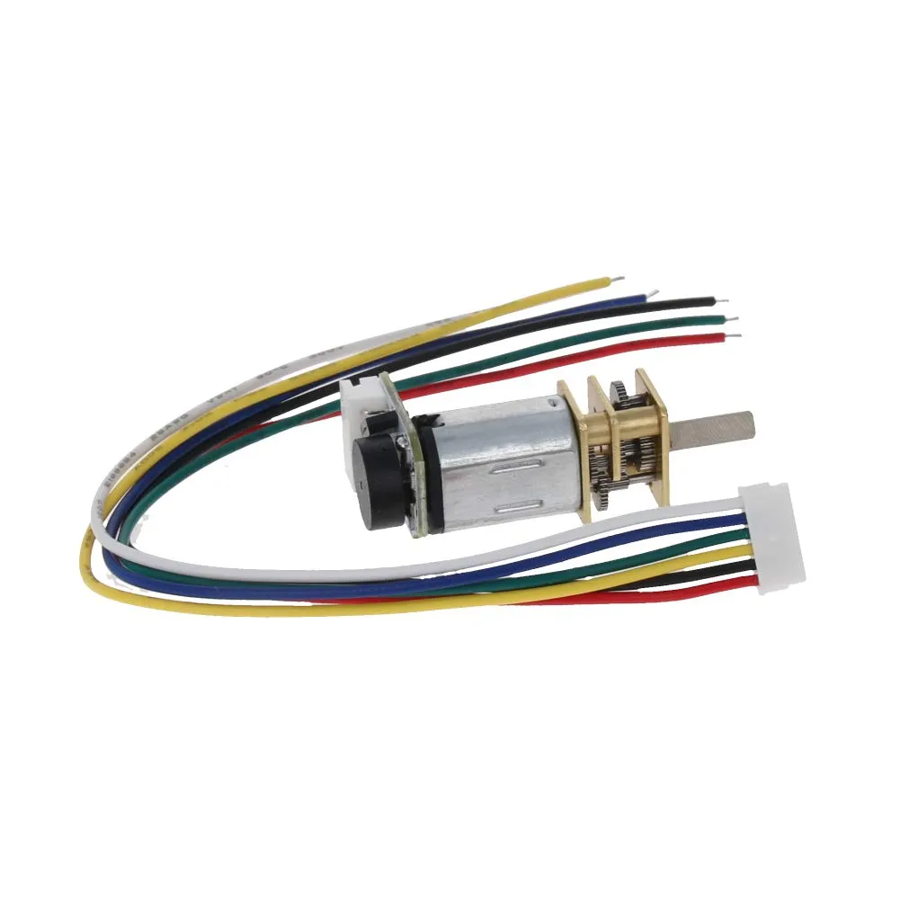 Bettomshin 15RPM GA12-N20 DC Gear Motor 3V Encoder Speed Velocity Measurement Mini Car Balance Motor Encoder DIY 1Pcs