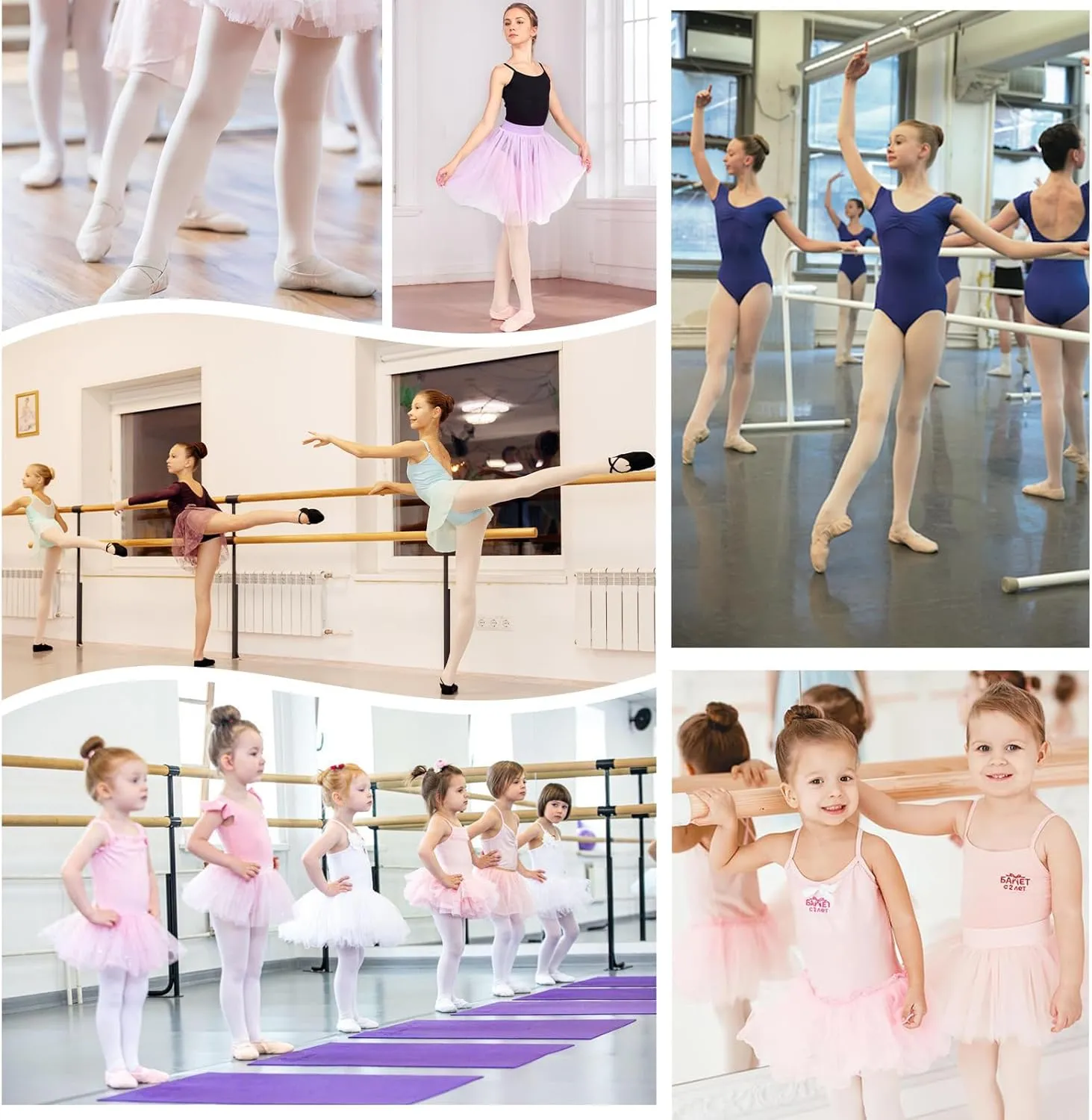 Bezioner Girls Canvas Ballet Shoes Ballet Slipper for Kids Women,Yoga Shoes for Dancing