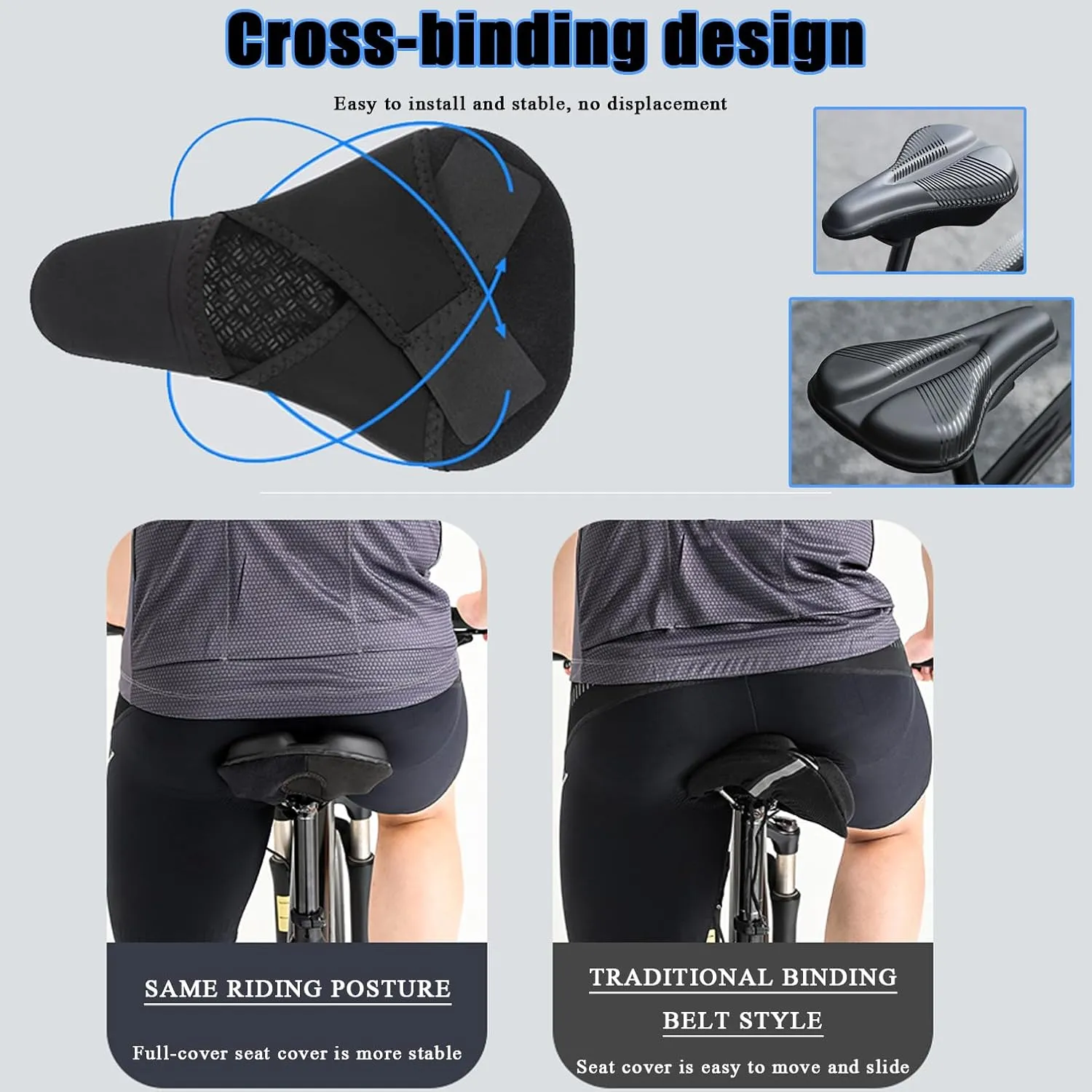 Bike Seat Cushion for Specialized Demo 29 Demo 8 Demo 8 I Carbon Diverge Base Carbon, Memory Foam & Gel Padded Cover Bicycle Seat for Men Women Shock-Absorbing Comfort Bike Seat Pad,C