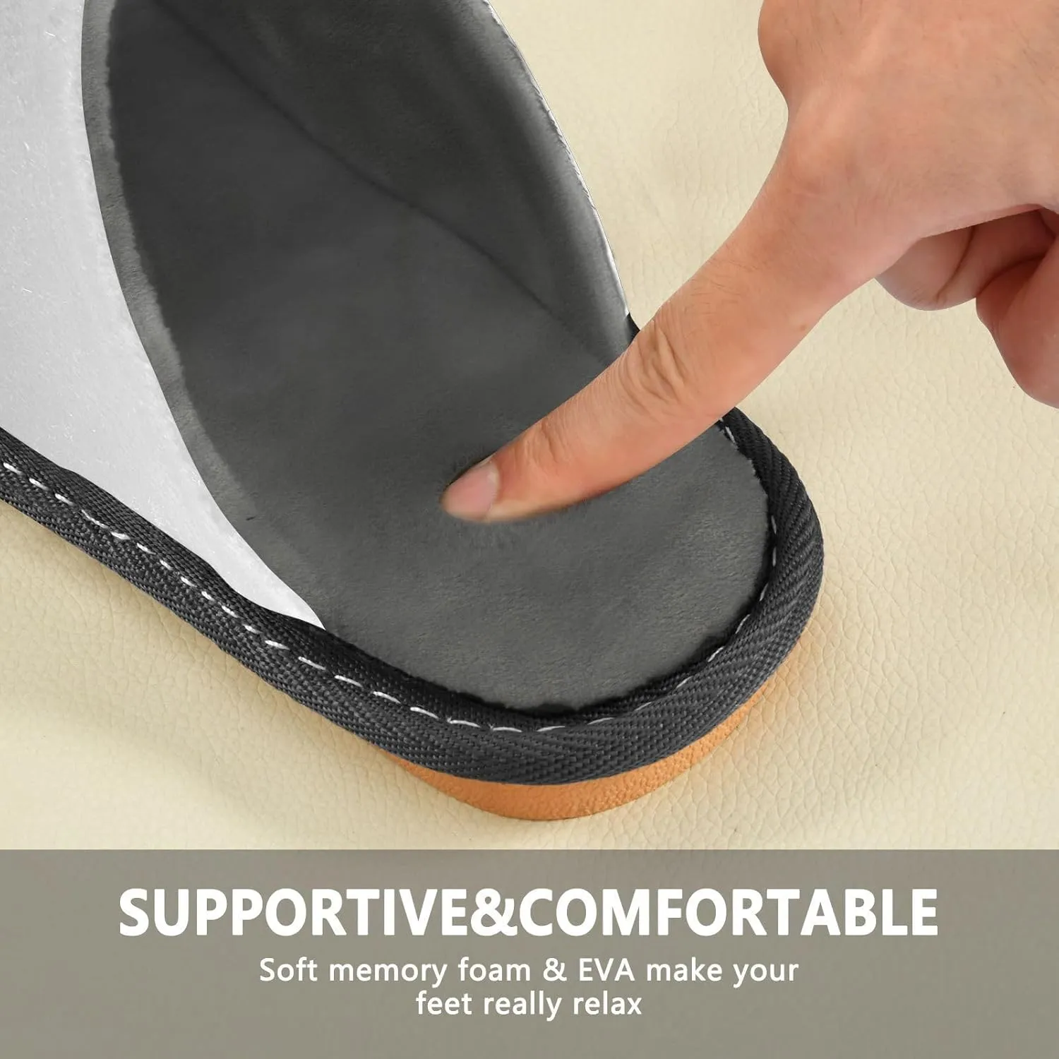 Black Red House Slippers for Women Men Non-Slip Slip On Slippers