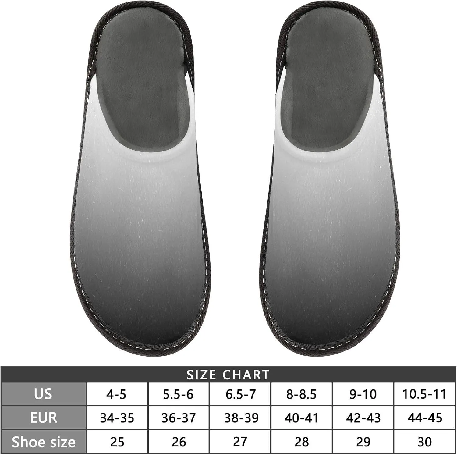 Black Red House Slippers for Women Men Non-Slip Slip On Slippers