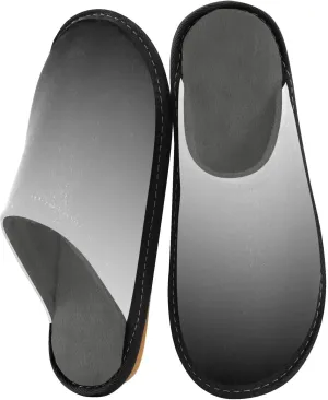 Black Red House Slippers for Women Men Non-Slip Slip On Slippers