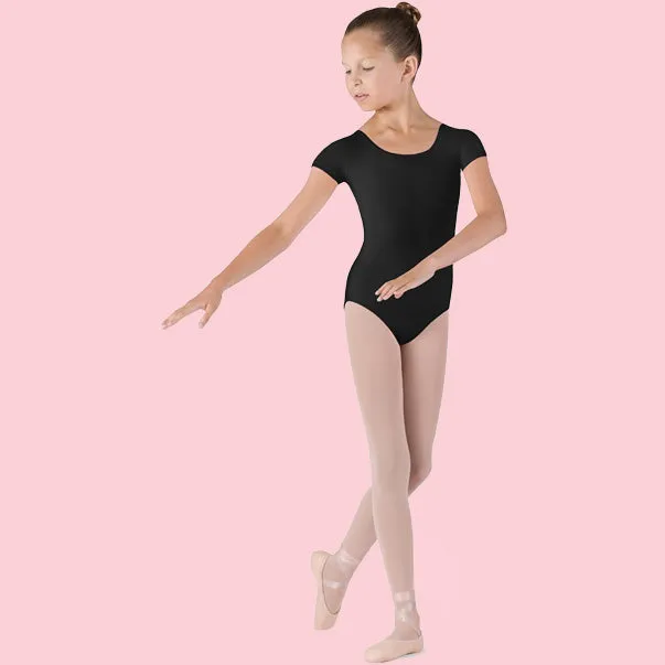 BLOCH DEJOUR CAP SLEEVE LIGHT PINK LEOTARD