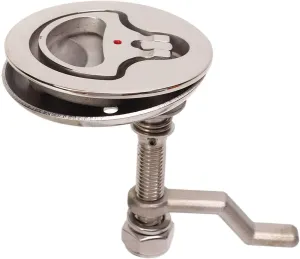 Boat Cam Latch 316 Stainless Steel Floor Buckle Hatch Pull with Back Plate for Marine Use