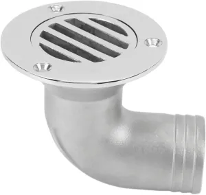 Boat Deck Drain Stainless Steel Rugged Sturdy Split Design Elbow Multipurpose Marine Yacht