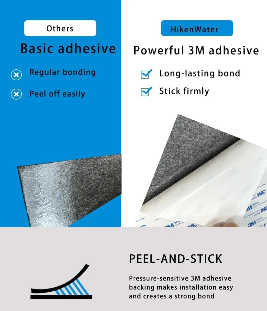Boat Flooring EVA Foam 3M Self-Adhesive Decking Boat Carpet Faux Teak Marine Carpet Non-Slip Flooring for RV Floor Yacht Trailer Swim Platform Stair Steps(Darkgrey/Black Lines,94.5"x24")