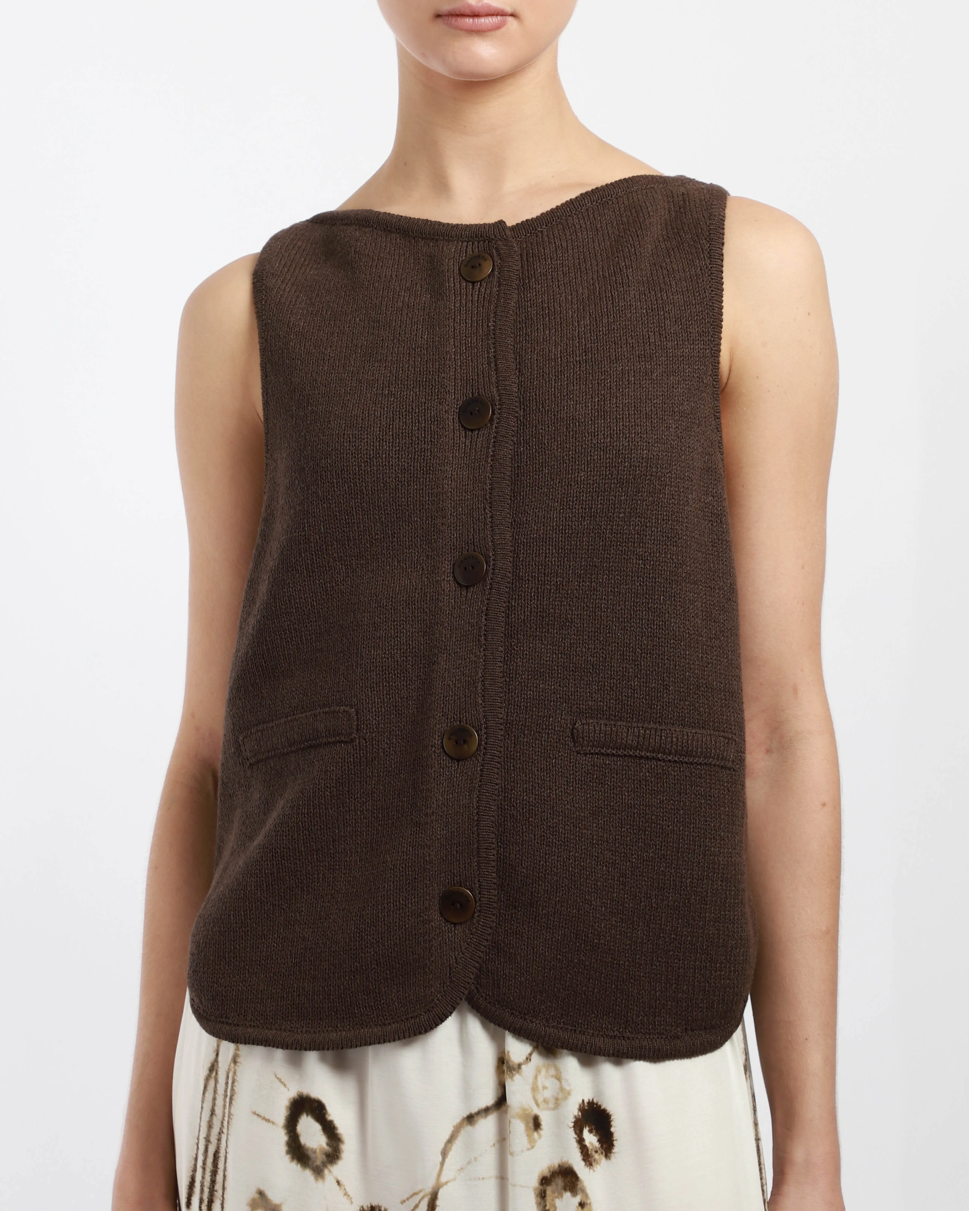 Boat-Neck Waistcoat
