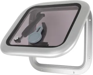 Boat Portlight, Durable Low Profile Boat Deck Hatch Window with Anti-Rust Aluminum Frame and Enhanced Shock Resistance Acrylic Glass