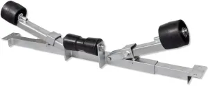 Boat Trailer Bottom Support Bracket with Keel Rollers, Support Bracket Suitable for Kayaks, Canoes, Fishing Boats, Sailboats and Other Boat Types from 2' 7" – 4' Wide -AA