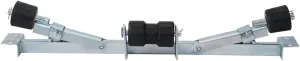 Boat Trailer Keel Roller System with Adjustable Support Bracket, Galvanized Steel Boat Trailer Parts, Fits 11.42" to 31.5" Width, 1102lb Capacity, for Boat Trailer Center or Bow Support