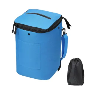 Boat Trash Can, Portable Boat Trash Bag, Reusable Boat Garbage Bag, Easy to Install & Clean, 3.96 Gallons Multi-Purpose Boating Equipment Accessories for Fishing Kayak Pontoon Boat (1PCS Blue)