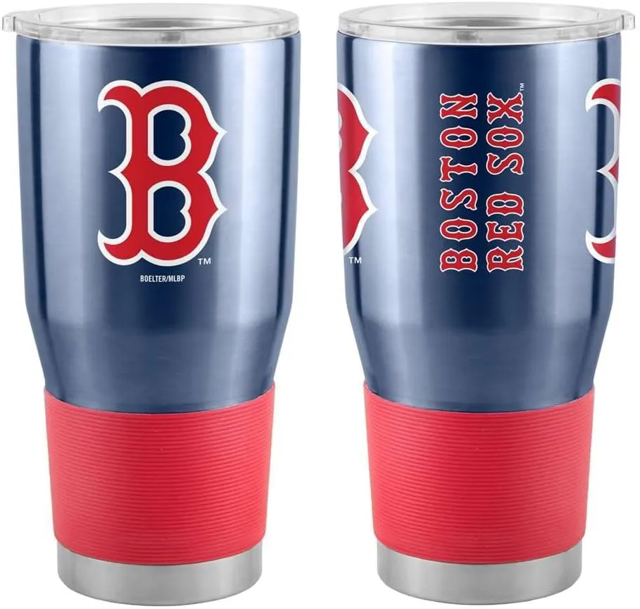 Boelter Brands Licensed MLB Alternate Style Stainless Steel Double Wall Vacuum Insulated Game Day Ultra 30oz Travel Tumbler (Boston Red Sox)
