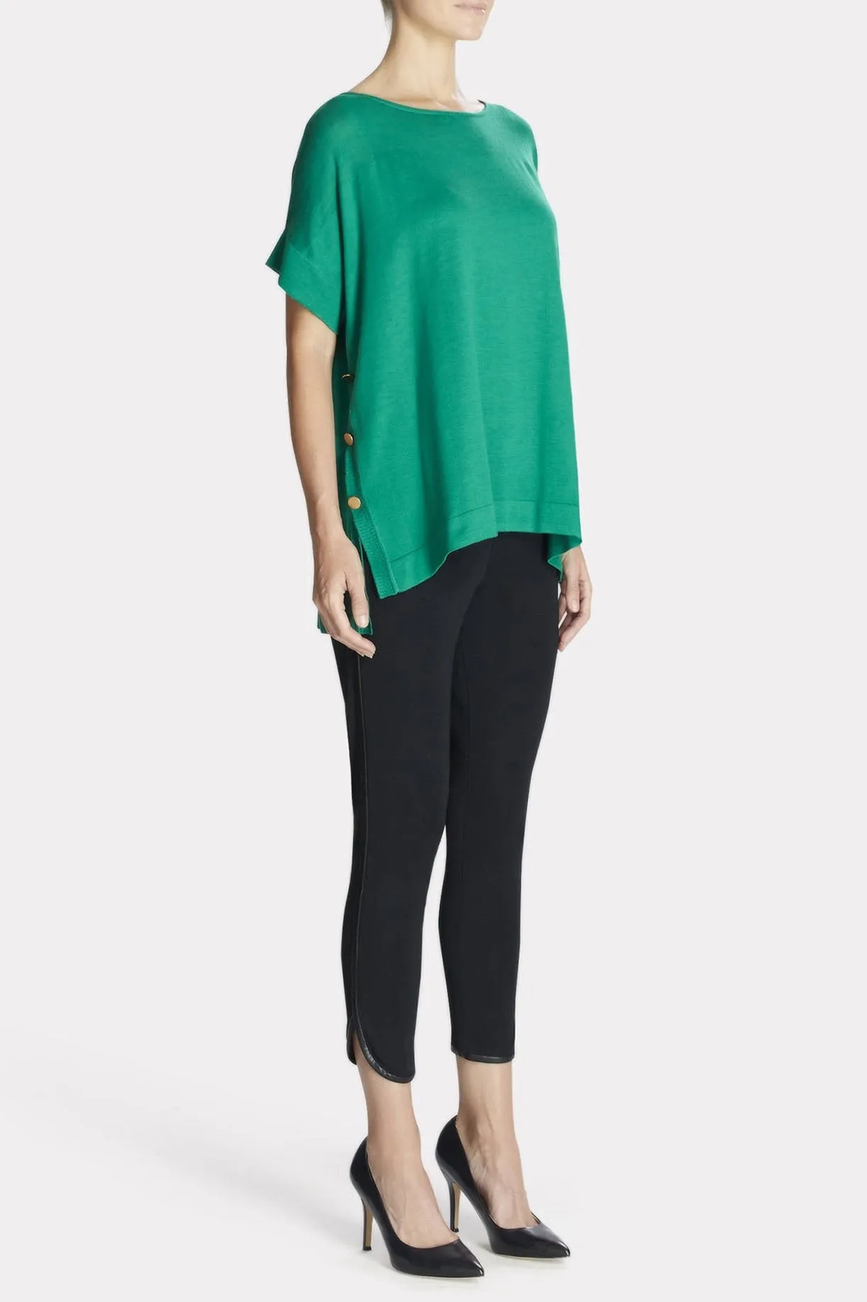 Bold Side-Button Tunic
