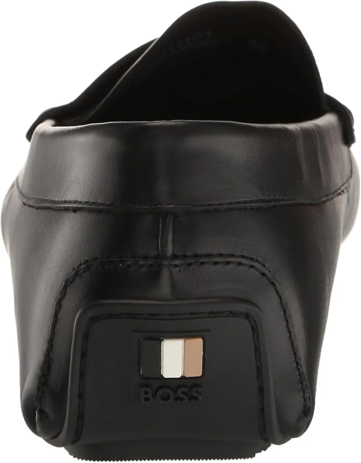BOSS Men's Smooth Leather Slip on Drivers Loafer