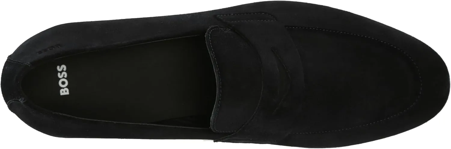 BOSS Men's Smooth Suede Slip on Loafers