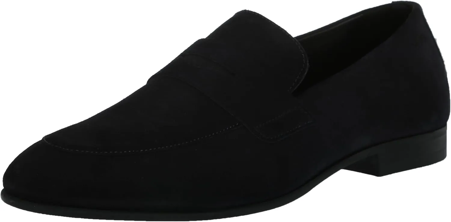 BOSS Men's Smooth Suede Slip on Loafers
