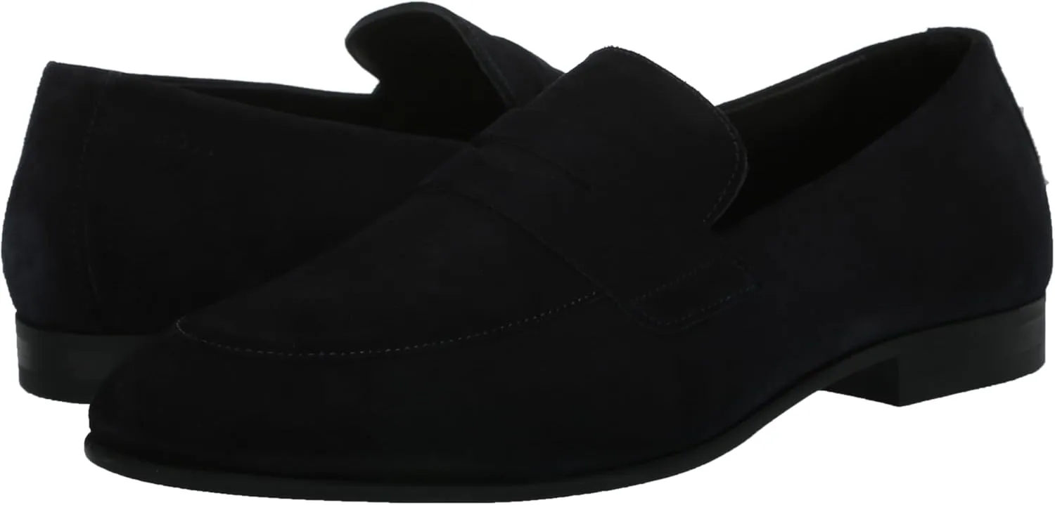 BOSS Men's Smooth Suede Slip on Loafers