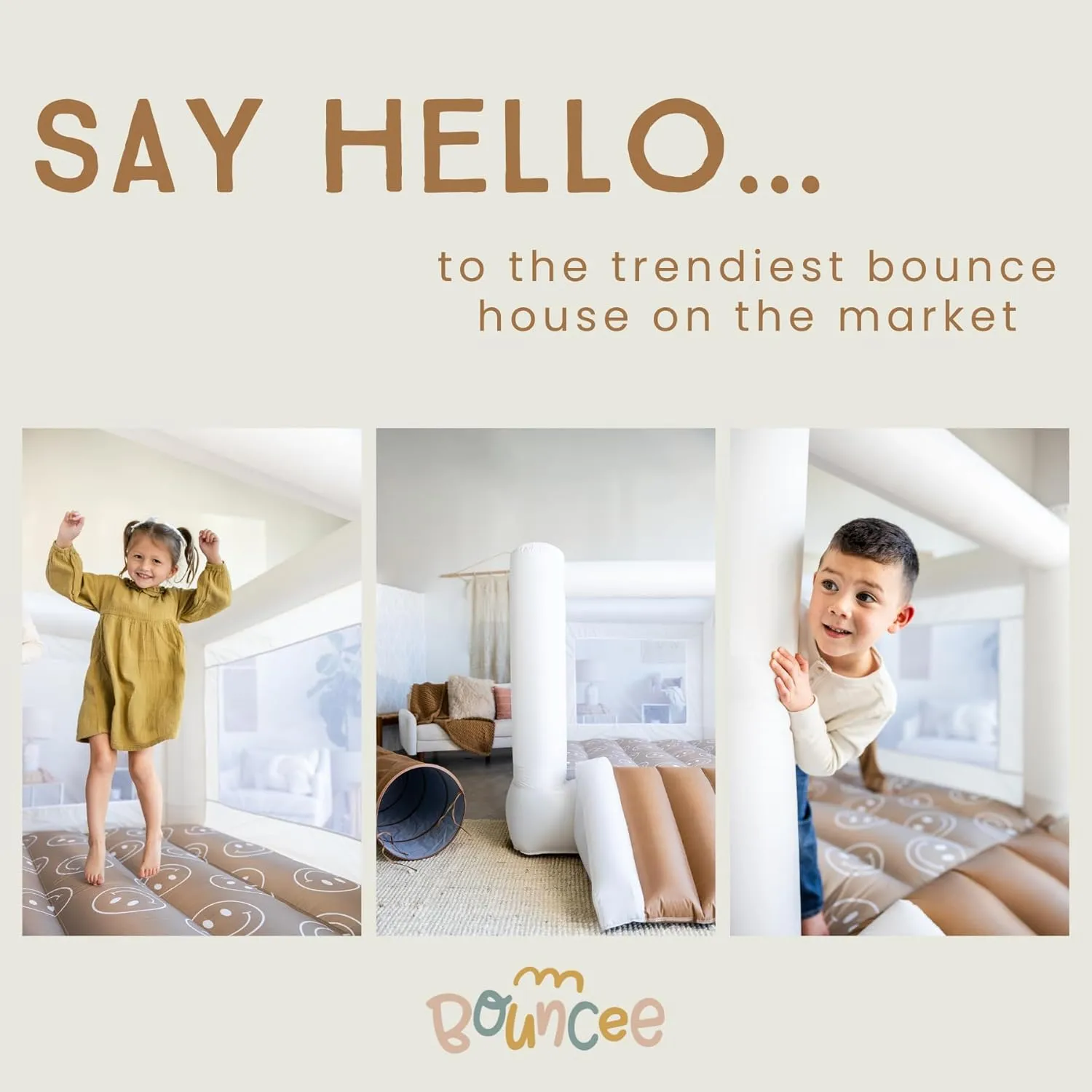 Bouncee Ultimate Bounce House with Slide | Indoor & Outdoor, Durable and Compact Fun for Kids 3-6