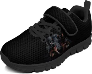 Boys Tennis Shoes Cute Animal Sneakers for Kids Slip On School Shoes