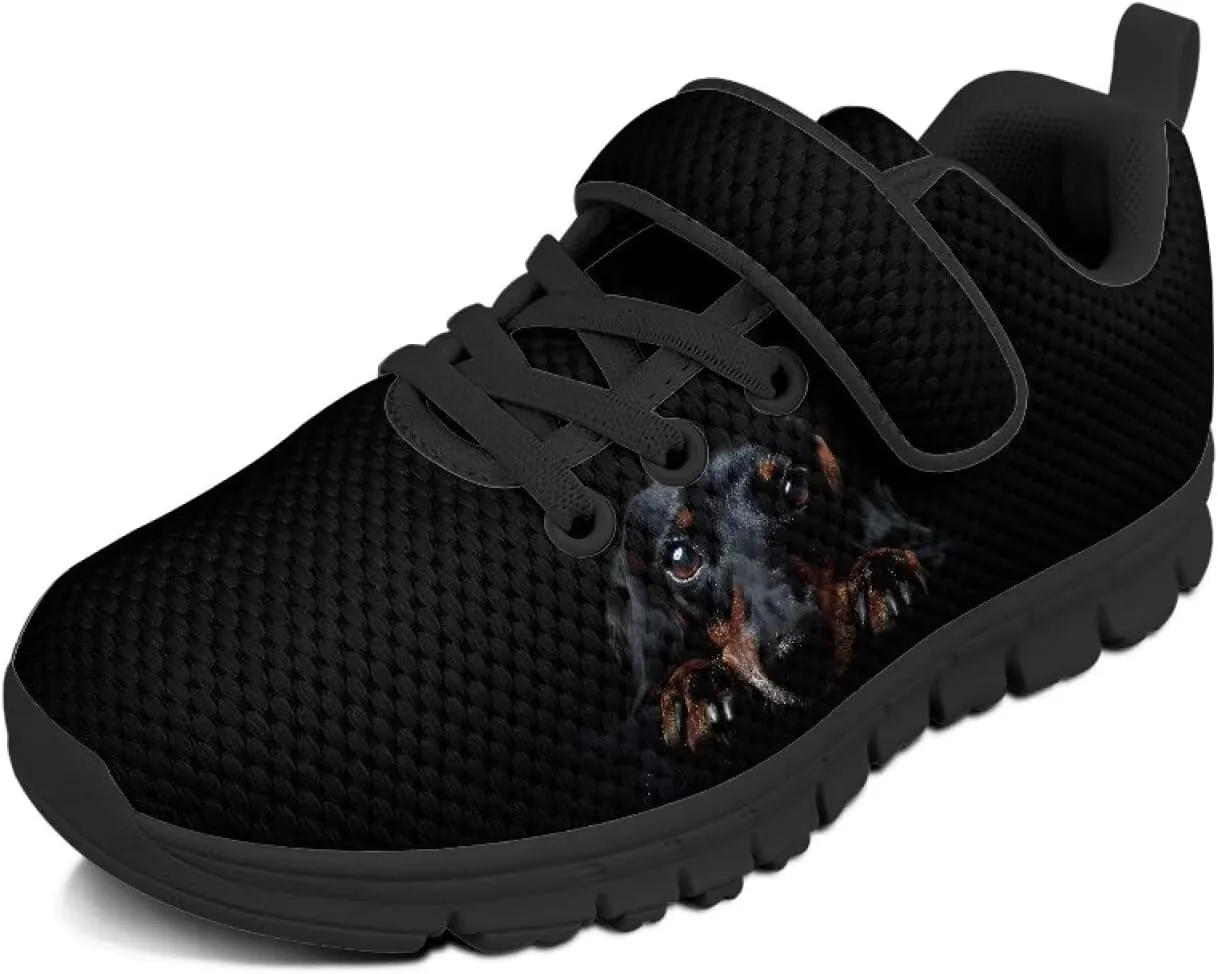 Boys Tennis Shoes Cute Animal Sneakers for Kids Slip On School Shoes