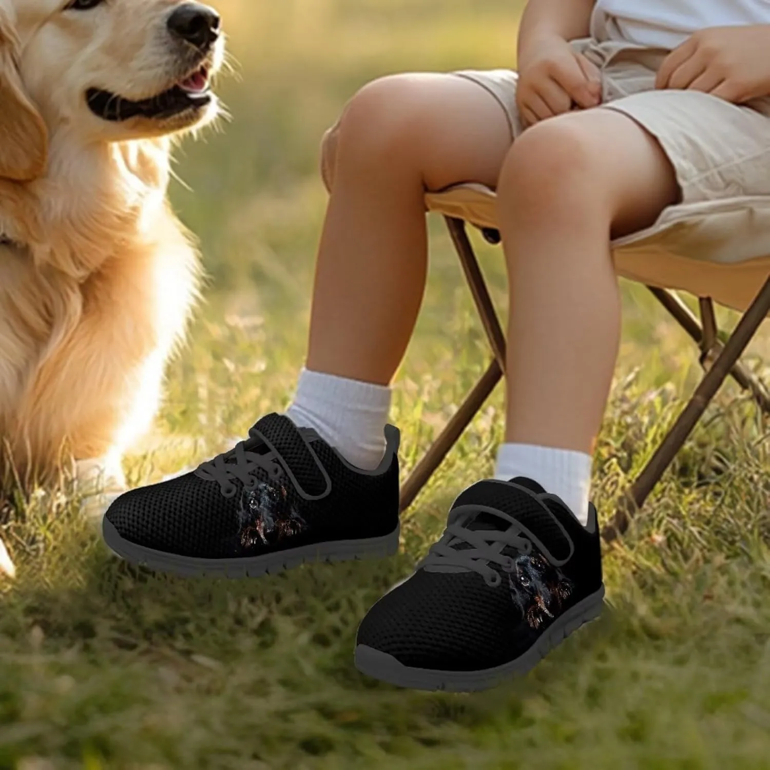 Boys Tennis Shoes Cute Animal Sneakers for Kids Slip On School Shoes