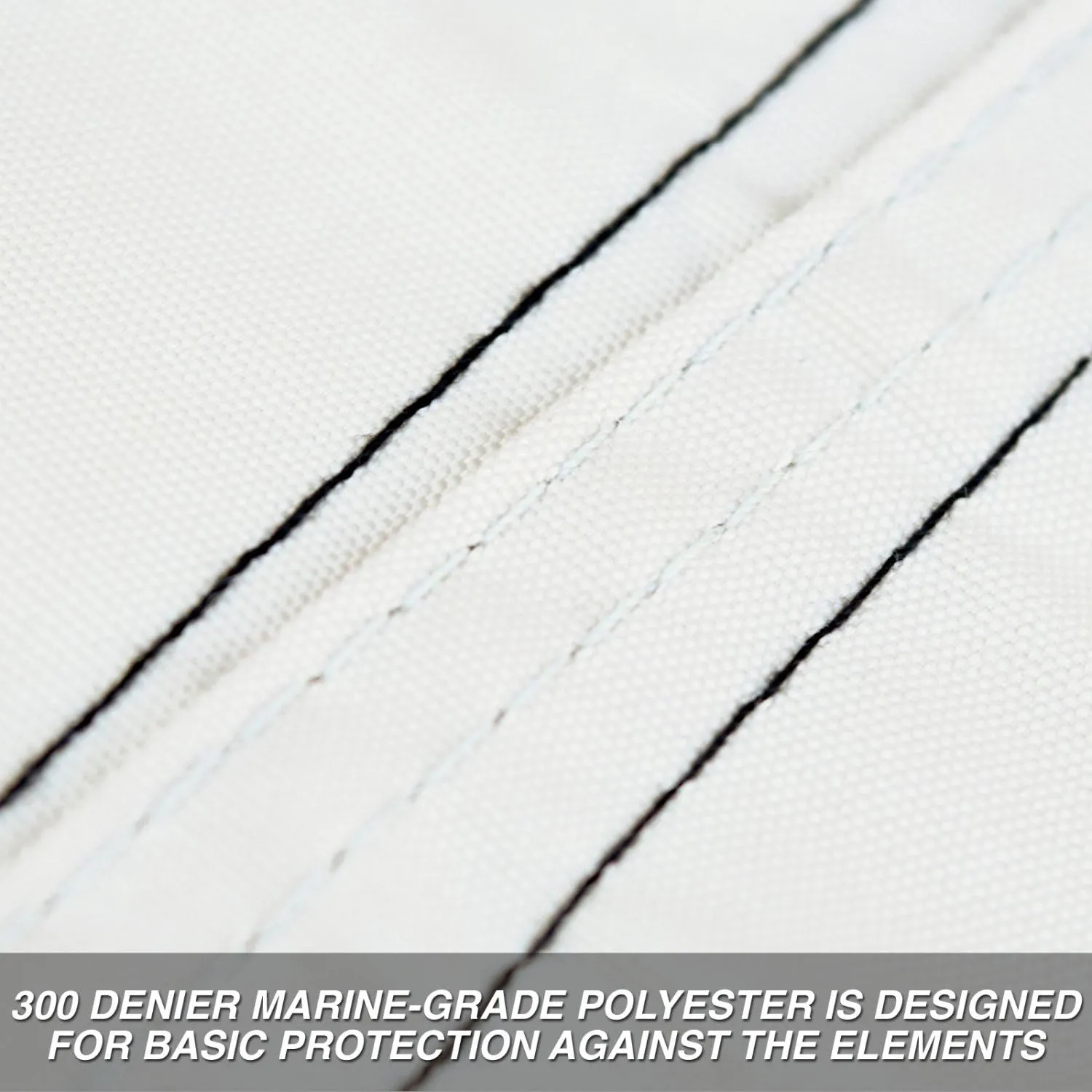Budge P-300-3 300 Denier Pontoon Cover Gray 24' - 28' Long (Beam Width Up to 110") Lightweight, Waterproof, UV Resistant