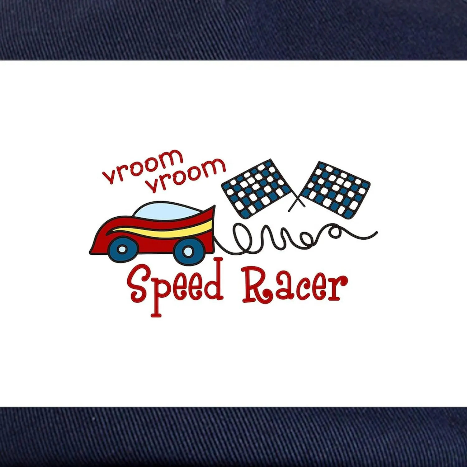 CafePress Vroom Vroom Speed Racer Adjustable Baseball Cap