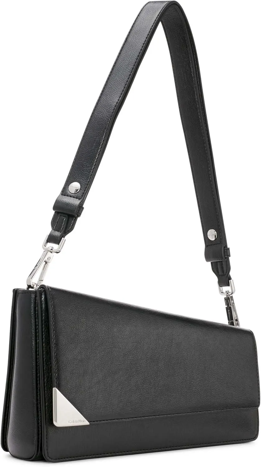 Calvin Klein Basalt Flap Demi Shoulder Bag
